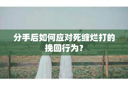 分手后如何应对死缠烂打的挽回行为？