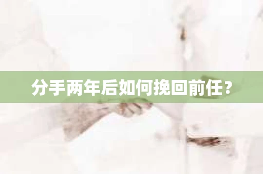 分手两年后如何挽回前任？