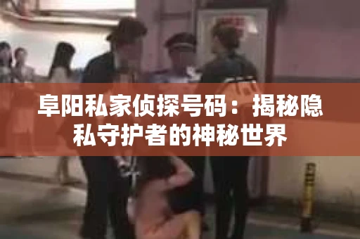 阜阳私家侦探号码：揭秘隐私守护者的神秘世界
