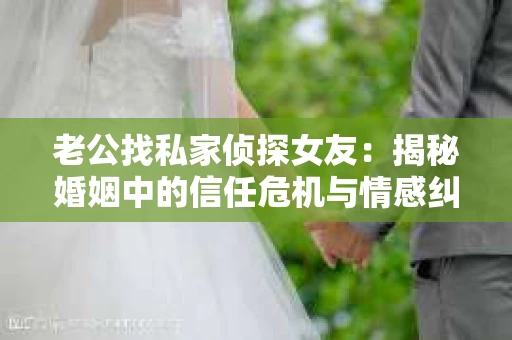 老公找私家侦探女友：揭秘婚姻中的信任危机与情感纠葛