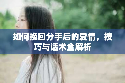 如何挽回分手后的爱情，技巧与话术全解析