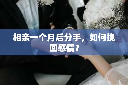 相亲一个月后分手，如何挽回感情？