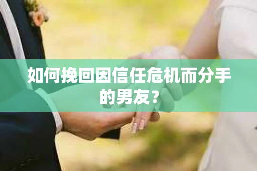 如何挽回因信任危机而分手的男友？